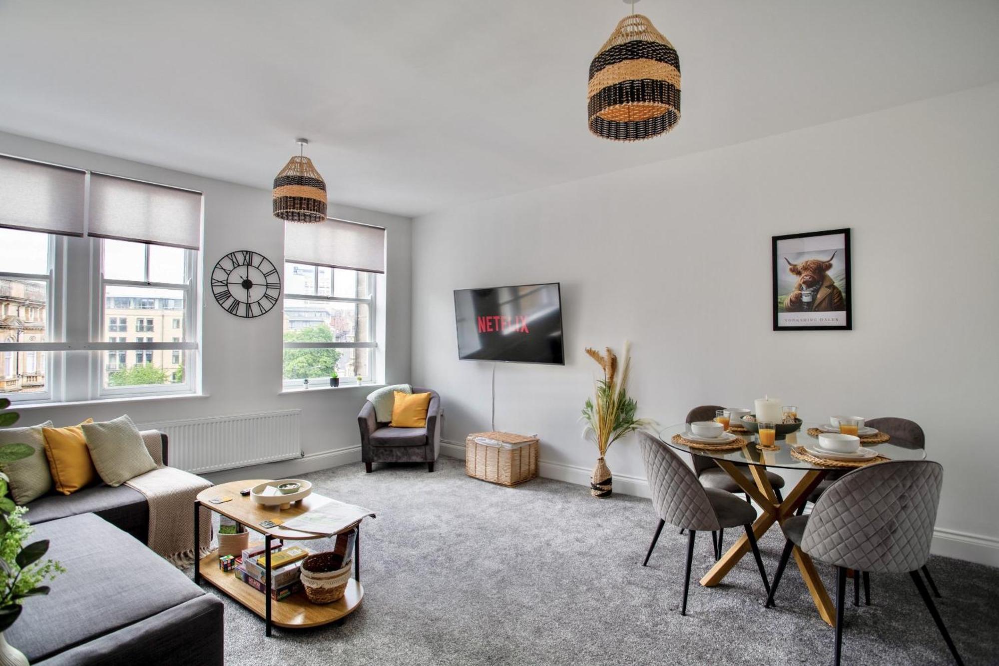 The Yorkshire Crown - Luxury Apartment - Free Parking Nearby Harrogate Extérieur photo
